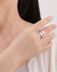 Ayatul Kursi Adjustable Arabic Ring – Thick - Stainless Steel