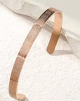 Ayatul Kursi Cuff Bracelet – 304 Stainless Steel | Gold, Black, Rose Gold & Silver