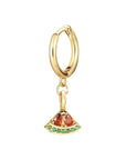 Palestine Watermelon Gold Earrings
