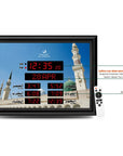 AL - FATIHA L40 Islamic Azan LED Clock - Ergosalah - Ergonomic padded prayer mat for knee support