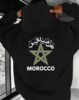 Arabic Morocco Hoodie | Unisex Back Print - Ergosalah - Ergonomic padded prayer mat for knee support