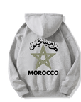 Arabic Morocco Hoodie | Unisex Back Print - Ergosalah - Ergonomic padded prayer mat for knee support