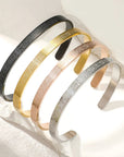 Ayatul Kursi Cuff Bracelet – 304 Stainless Steel | Gold, Black, Rose Gold & Silver - Ergosalah - Ergonomic padded prayer mat for knee support