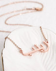 Custom Arabic Name Necklace - Ergosalah - Ergonomic padded prayer mat for knee support