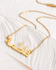 Custom Arabic Name Necklace - Ergosalah - Ergonomic padded prayer mat for knee support