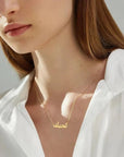 Custom Arabic Name Necklace - Ergosalah - Ergonomic padded prayer mat for knee support