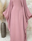 Duaa - Ice silk Abaya (without hijab) - Ergosalah - Ergonomic padded prayer mat for knee support