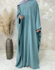 Duaa - Ice silk Abaya (without hijab) - Ergosalah - Ergonomic padded prayer mat for knee support