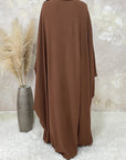 Duaa - Ice silk Abaya (without hijab) - Ergosalah - Ergonomic padded prayer mat for knee support