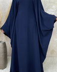 Duaa - Ice silk Abaya (without hijab) - Ergosalah - Ergonomic padded prayer mat for knee support