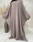 Duaa - Ice silk Abaya (without hijab) - Ergosalah - Ergonomic padded prayer mat for knee support