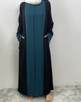 Elegant Faux Two - Piece Abaya - Ergosalah - Ergonomic padded prayer mat for knee support