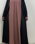 Elegant Faux Two - Piece Abaya - Ergosalah - Ergonomic padded prayer mat for knee support