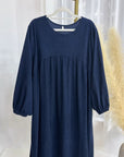 Elegant Warm Corduroy Abaya - Ergosalah - Ergonomic padded prayer mat for knee support