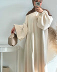 Elegant Warm Corduroy Abaya - Ergosalah - Ergonomic padded prayer mat for knee support
