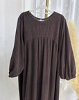 Elegant Warm Corduroy Abaya - Ergosalah - Ergonomic padded prayer mat for knee support