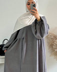 Elegant Warm Corduroy Abaya - Ergosalah - Ergonomic padded prayer mat for knee support