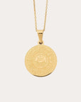 Embossed Ayatul Kursi Pendant Necklace - Ergosalah - Ergonomic padded prayer mat for knee support