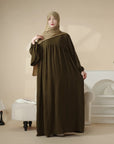 Everyday Wear Modest Long Sleeve Polyester Abaya - Ergosalah - Ergonomic padded prayer mat for knee support