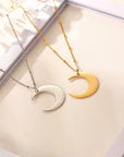 Inna Ma’al Usri Yusra Crescent Moon Necklace - Ergosalah - Ergonomic padded prayer mat for knee support