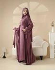Islamic Modest 5 - Piece Farasha Abaya Set - Ergosalah - Ergonomic padded prayer mat for knee support