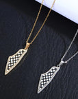 Keffiyeh Palestine Necklace Unisex - Ergosalah - Ergonomic padded prayer mat for knee support