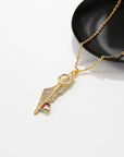 Key to Palestine Map Necklace - Ergosalah - Ergonomic padded prayer mat for knee support