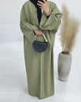 Long Abaya Coat Kimono Style - Ergosalah - Ergonomic padded prayer mat for knee support