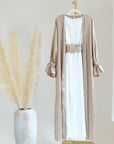 Mina - Nida Abaya Set (Includes Inner Dress & Belt) - Ergosalah - Ergonomic padded prayer mat for knee support