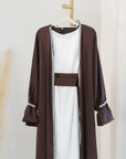 Mina - Nida Abaya Set (Includes Inner Dress & Belt) - Ergosalah - Ergonomic padded prayer mat for knee support