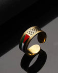 Modern Palestine Map Ring – Stainless Steel | Boys & Girls - Ergosalah - Ergonomic padded prayer mat for knee support
