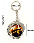 Moon Shaped Islamic Rotating Keychain - Ergosalah - Ergonomic padded prayer mat for knee support