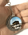 Moon Shaped Islamic Rotating Keychain - Ergosalah - Ergonomic padded prayer mat for knee support