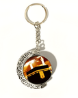 Moon Shaped Islamic Rotating Keychain - Ergosalah - Ergonomic padded prayer mat for knee support
