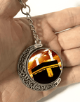 Moon Shaped Islamic Rotating Keychain - Ergosalah - Ergonomic padded prayer mat for knee support