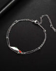 Palestine Map Bracelet Gift for All – Stainless Steel - Ergosalah - Ergonomic padded prayer mat for knee support