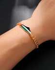 Palestine Map Charm Unisex Bracelet - Ergosalah - Ergonomic padded prayer mat for knee support