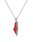Palestine Watermelon Necklace - Ergosalah - Ergonomic padded prayer mat for knee support