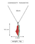 Palestine Watermelon Necklace - Ergosalah - Ergonomic padded prayer mat for knee support