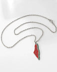 Palestine Watermelon Necklace - Ergosalah - Ergonomic padded prayer mat for knee support