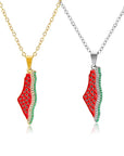 Palestine Watermelon Necklace - Ergosalah - Ergonomic padded prayer mat for knee support