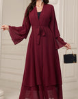 Sara - Chiffon Abaya (Without Hijab) - Ergosalah - Ergonomic padded prayer mat for knee support