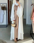 Sara - Chiffon Abaya (Without Hijab) - Ergosalah - Ergonomic padded prayer mat for knee support