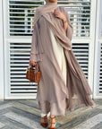 Sara - Chiffon Abaya (Without Hijab) - Ergosalah - Ergonomic padded prayer mat for knee support