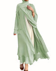 Sara - Chiffon Abaya (Without Hijab) - Ergosalah - Ergonomic padded prayer mat for knee support