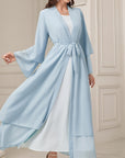 Sara - Chiffon Abaya (Without Hijab) - Ergosalah - Ergonomic padded prayer mat for knee support