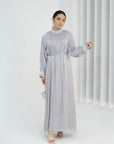 Sequined Belted Kaftan - Ergosalah - Ergonomic padded prayer mat for knee support