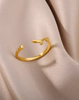 Stainless Steel Arabic Love Ring - Ergosalah - Ergonomic padded prayer mat for knee support