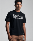 T-shirt Unisex | Smile – It’s Sunnah | front - Ergosalah - Ergonomic padded prayer mat for knee support