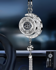 1pc Star & Moon Car Air Freshener – Islamic Calligraphy Design